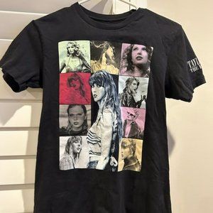 Taylor Swift Eras Tour Black Tee, women's XS